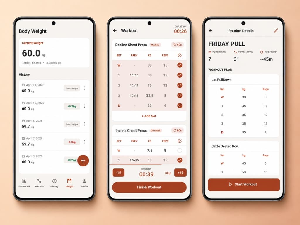 FitLedger – Personal Gym Workout Tracker Preview 2